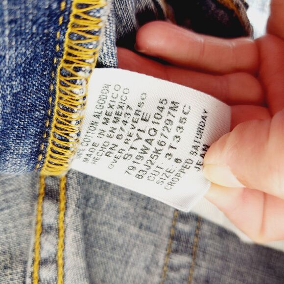 Ralph Lauren Jeans Womens Sz 6 Straight Leg Cropped Saturday Blue Denim Capri - Picture 4 of 13